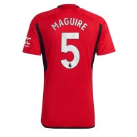Moški Nogometni dresi Manchester United Harry Maguire #5 Domači 2023-24 Kratek Rokav